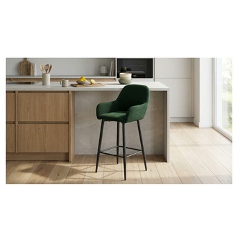 Barová stolička ZANA zelená/čierna 1