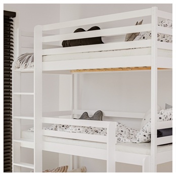 Poschodová posteľ ZANDER biela, 80x200 cm 3