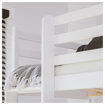 Poschodová posteľ ZANDER biela, 80x200 cm 5