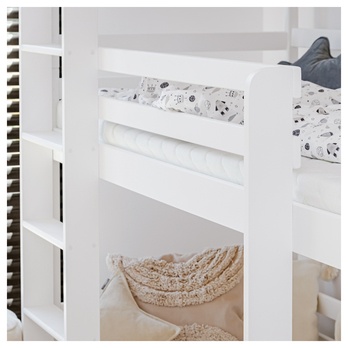 Poschodová posteľ ZANDER biela, 80x200 cm 7