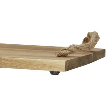 Servírovací podnos ZANE akácia, šírka 40 cm 2