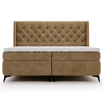 Posteľ s matracom ZARA béžová, 140x200 cm 4