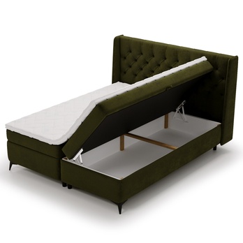 Posteľ s matracom ZARA zelená, 160x200 cm 2