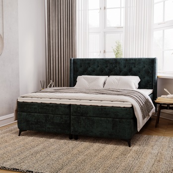 Posteľ s matracom ZARA modrozelená, 160x200 cm 1