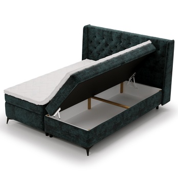 Posteľ s matracom ZARA modrozelená, 160x200 cm 2