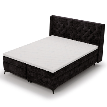 Posteľ s matracom ZARA čierna, 160x200 cm 3