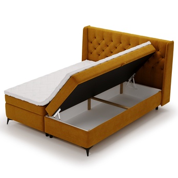 Posteľ s matracom ZARA medová, 180x200 cm 2