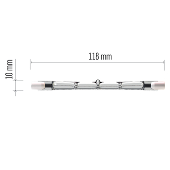 ECO halogénová žiarovka ZE0203 R7s, 140 W, teplá biela 5