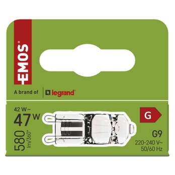 Stmievateľná halogénová žiarovka ZE0306 G9, 42W, teplá biela 1