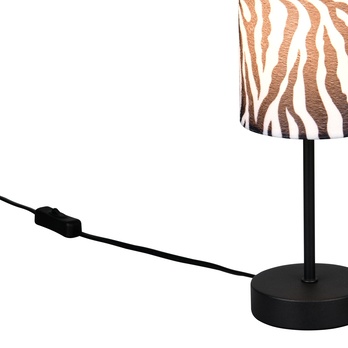Stolná lampa ZEBARA čiernobiela 3