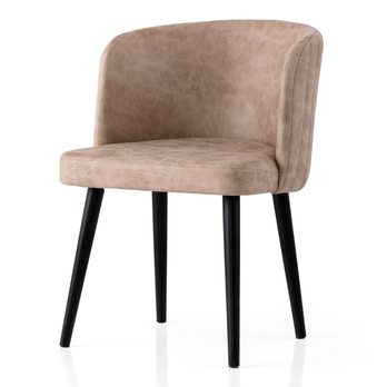 Jedálenská stolička ZEN béžová/čierna, sada 4 ks 1