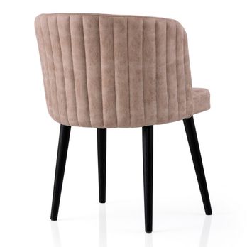 Jedálenská stolička ZEN béžová/čierna, sada 4 ks 2