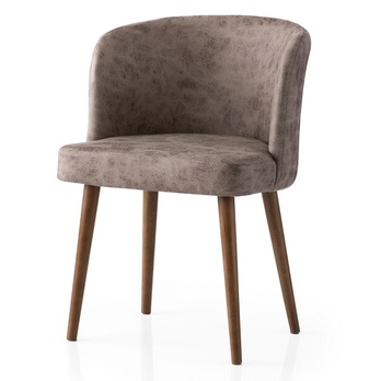 Jedálenská stolička ZEN tmavobéžová/buk, sada 4 ks 1