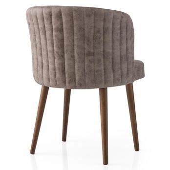 Jedálenská stolička ZEN tmavobéžová/buk, sada 4 ks 2