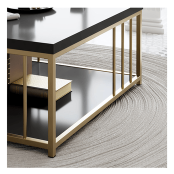 Konferenčný stolík ZENN antracitová/zlatá 2