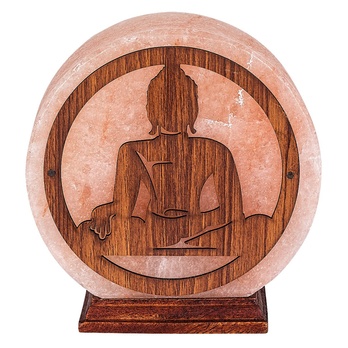 Soľná lampa ZENOVA oranžová/prírodná 3