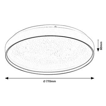 Stropné svietidlo ZERAVA biela/zlatá, priemer 77 cm 11