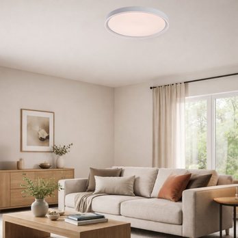 Stropné svietidlo ZERINA biela, priemer 52 cm 1