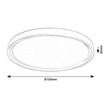 Stropné svietidlo ZERINA biela, priemer 52 cm 12