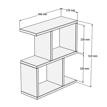 Prístavný stolík ZET orech 3