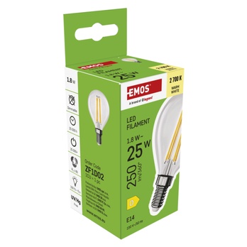 LED žiarovka filament ZF1D02 E14, 1,8 W, teplá biela 5