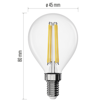 LED žiarovka filament ZF1D03 E14, 1,8 W, neutrálna biela 8