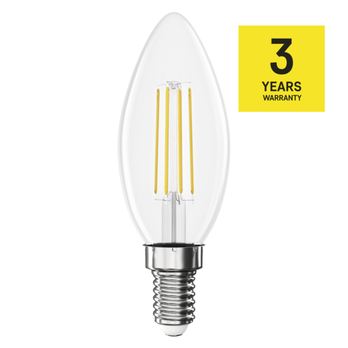 LED žiarovka filament ZF3D22 E14, 3,4 W, teplá biela 1