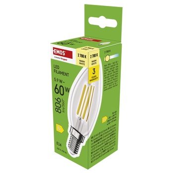 LED žiarovka filament  ZF3D42 E14, 5,9W, teplá biela 3