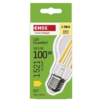 LED žiarovka filament ZF5D62 E27, 10,5 W, teplá biela 3