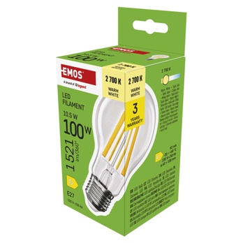 LED žiarovka filament ZF5D62 E27, 10,5 W, teplá biela 4