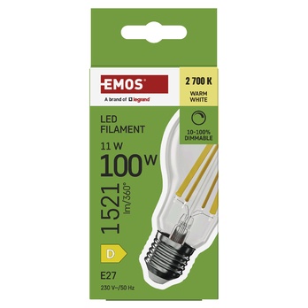 Stmievateľná LED žiarovka filament ZF5D62D E27, 11W, teplá biela 4