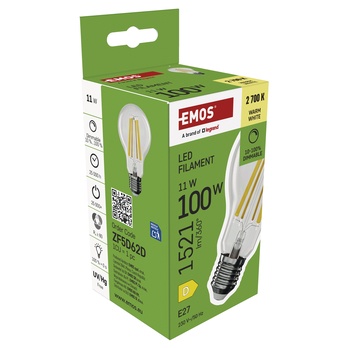 Stmievateľná LED žiarovka filament ZF5D62D E27, 11W, teplá biela 5