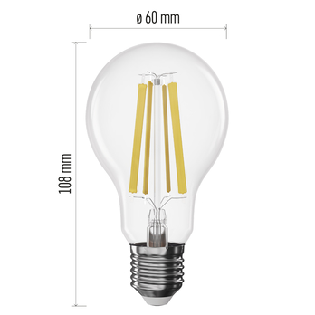 Stmievateľná LED žiarovka filament ZF5D62D E27, 11W, teplá biela 8