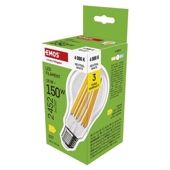 LED žiarovka filament ZF5D83 E27, 18W, neutrálna biela 3