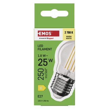 LED žiarovka filament ZF6D02 E27, 1,8 W, teplá biela 3