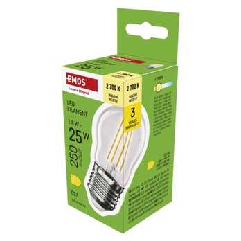 LED žiarovka filament ZF6D02 E27, 1,8 W, teplá biela 4