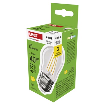 LED žiarovka filament ZF6D23 E27, 3,4 W, neutrálna biela 4