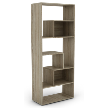 Knižnica ZIGZAG dub sonoma 2