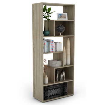 Knižnica ZIGZAG dub sonoma 3