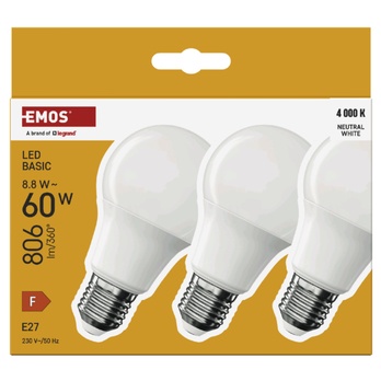 Sada LED žiaroviek ZL5F48.3 E27, 8,8 W, neutrálna biela, 3 ks 2