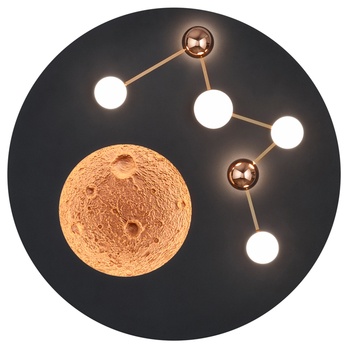 Stropné LED svietidlo ZODIAC čierna 3