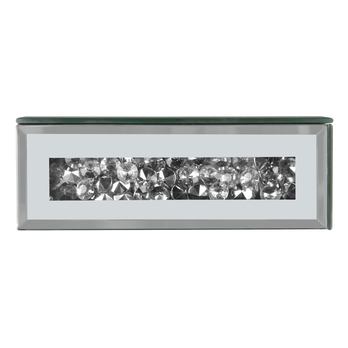 Nástenná polica ZOE zrkadlové sklo/trblietky, šírka 70 cm 4