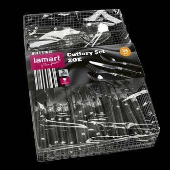 Súprava príborov ZOE nerezová oceľ, 24 ks 2