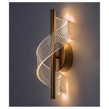 Nástenné svietidlo ZOFRAEL zlatá/priehľadná 2