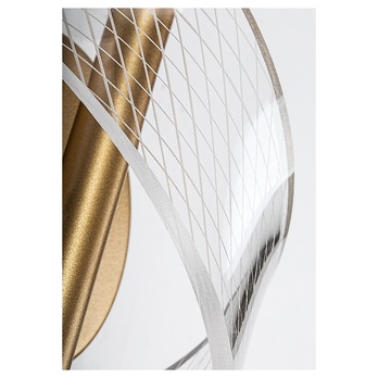 Nástenné svietidlo ZOFRAEL zlatá/priehľadná 4