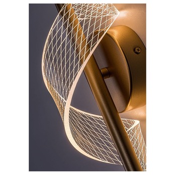 Nástenné svietidlo ZOFRAEL zlatá/priehľadná 5