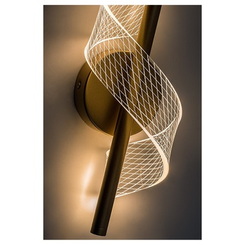 Nástenné svietidlo ZOFRAEL zlatá/priehľadná 7