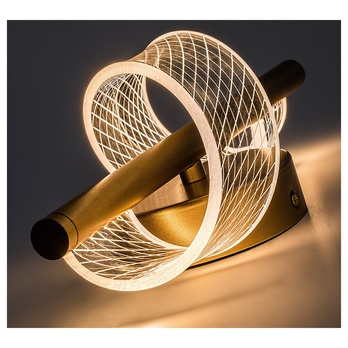 Nástenné svietidlo ZOFRAEL zlatá/priehľadná 8