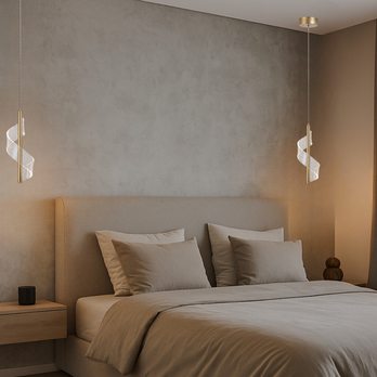 Závesné svietidlo ZOFRAEL zlatá/priehľadná 1