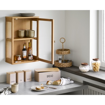 Závesná vitrína ZOMURO 5 dub 1